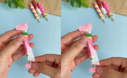 How to make paper mini ice cream crafts?